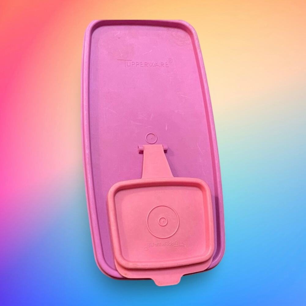 Tupperware Flip Top Lid 1589 Cereal Keeper Store N Pour Purple Pink Replacement